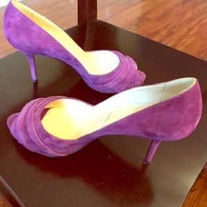 Purple Suede Christian Louboutin heels
